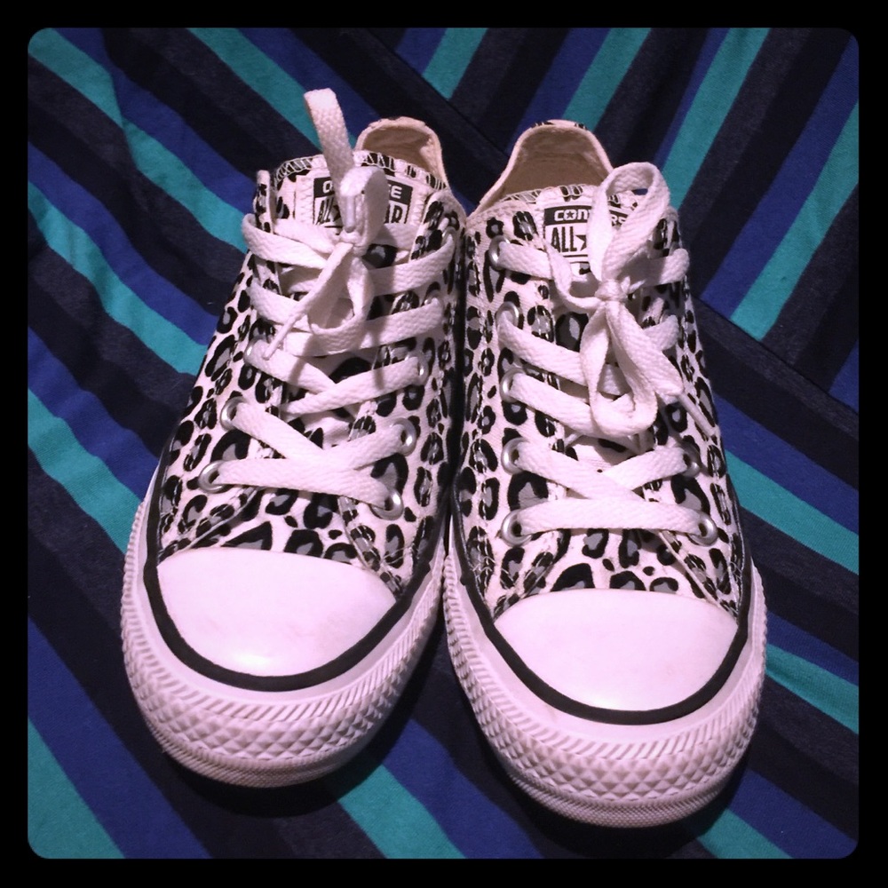 Cheetah print Converse Chuck Taylor sneakers